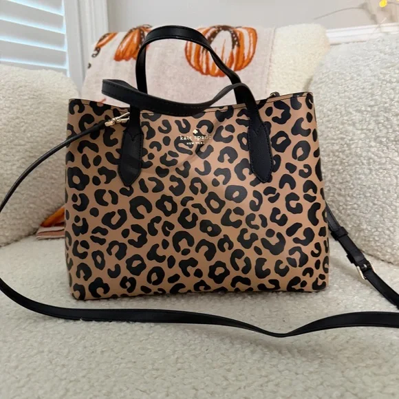 Leopard Print Kate Spade Crossbody Bag - Picture 2 of 7